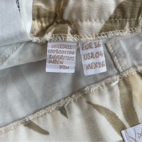 Zara TRF Jungle-Print Low Rise Pleated Mini Skirt Size 4 - Picture 11 of 11